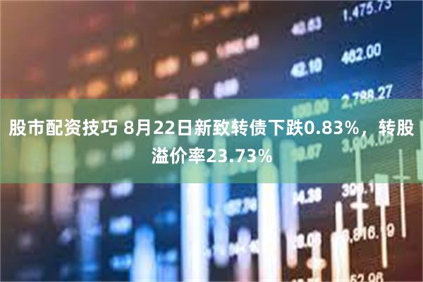 股市配资技巧 8月22日新致转债下跌0.83%，转股溢价率23.73%