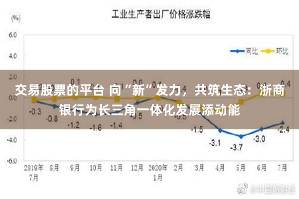 交易股票的平台 向“新”发力，共筑生态：浙商银行为长三角一体化发展添动能